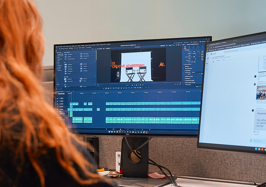 équipe motion en post production sur Adobe Premiere